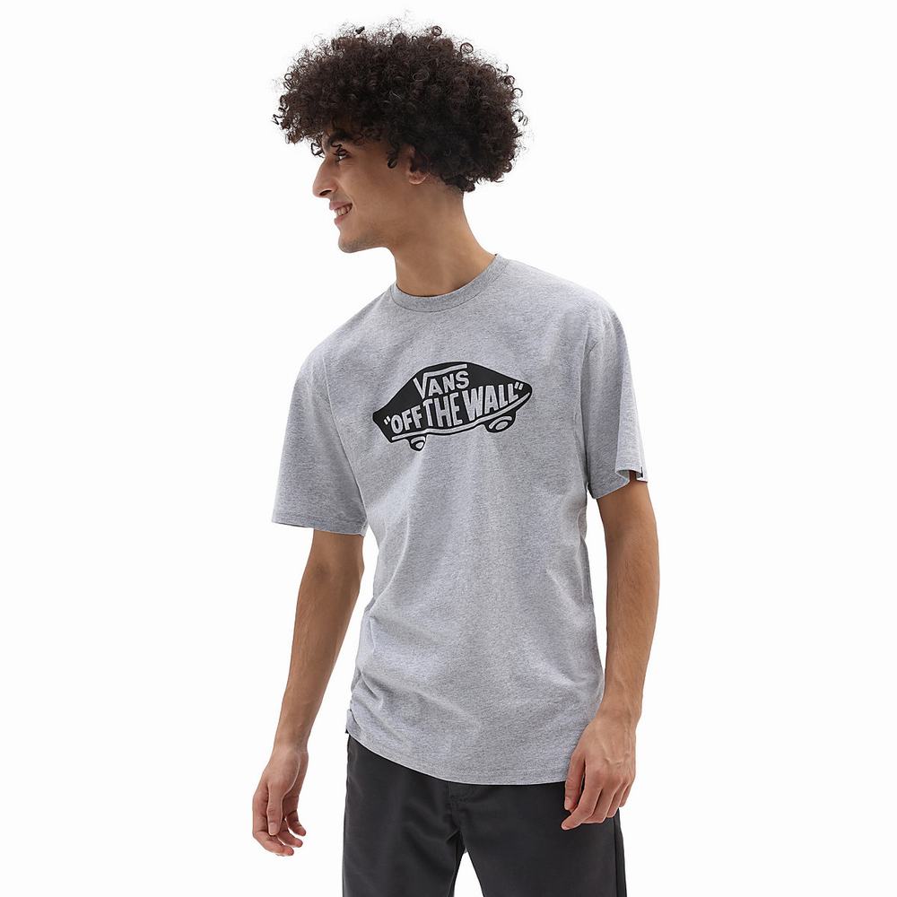 Men\'s Vans OTW Classic Front T Shirts Grey | USA78259