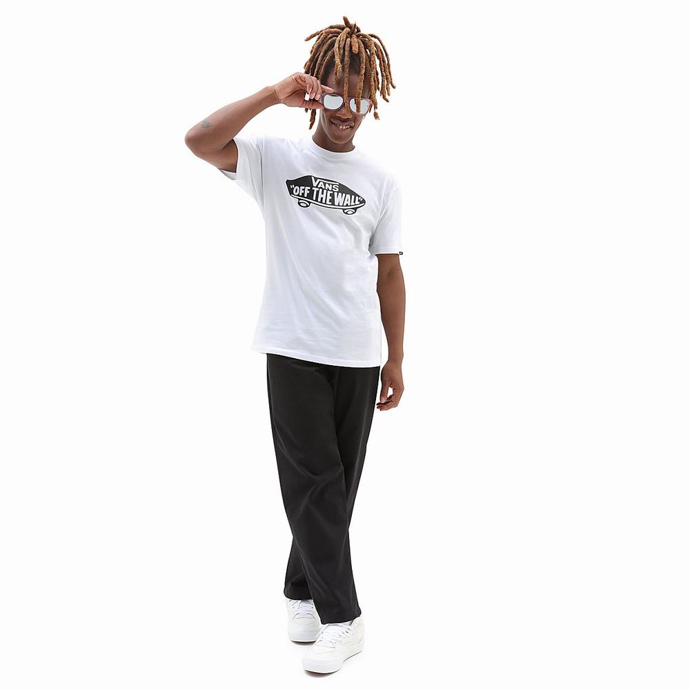 Men's Vans OTW Classic Front T Shirts White | USA16924