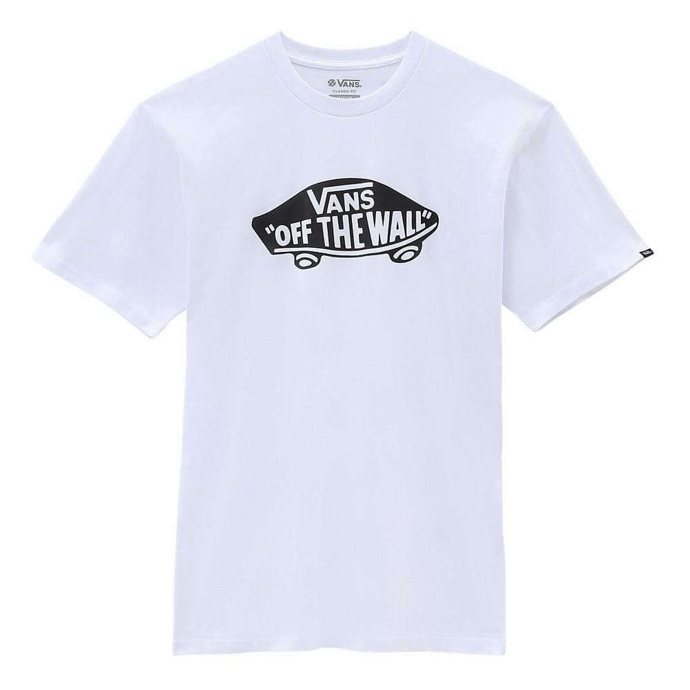 Men's Vans OTW Classic Front T Shirts White | USA16924