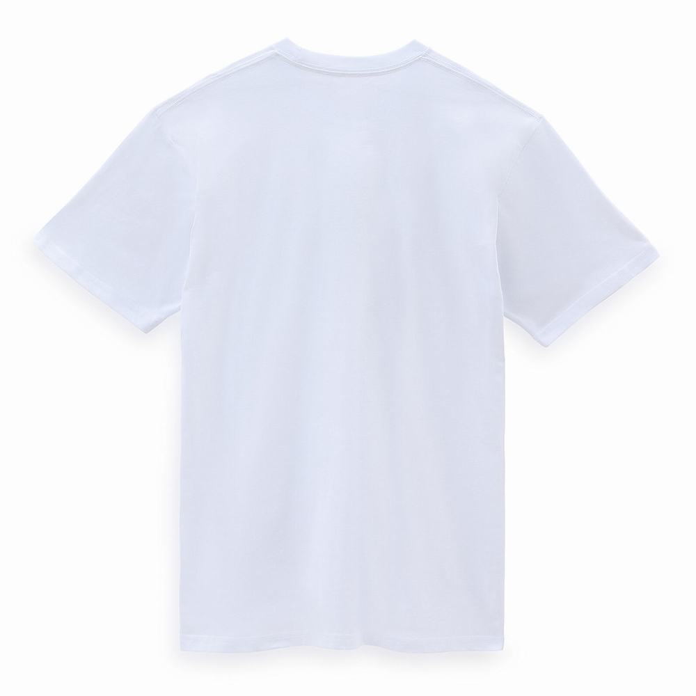 Men's Vans OTW Classic Front T Shirts White | USA16924