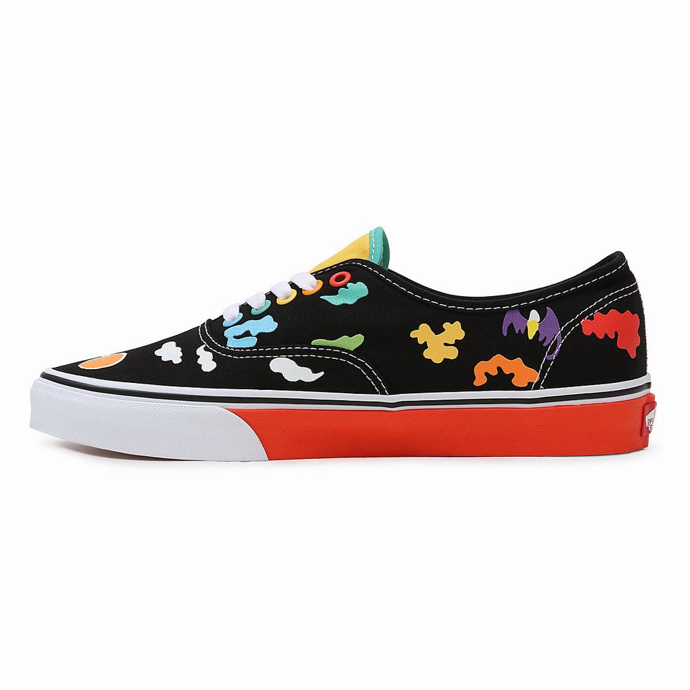 Men's Vans OTW Gallery Authentic Sneakers Black / Multicolor | USA61072