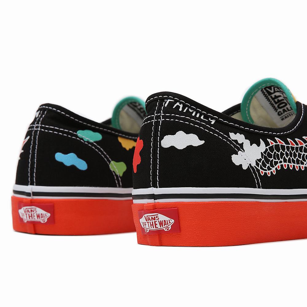 Men's Vans OTW Gallery Authentic Sneakers Black / Multicolor | USA61072