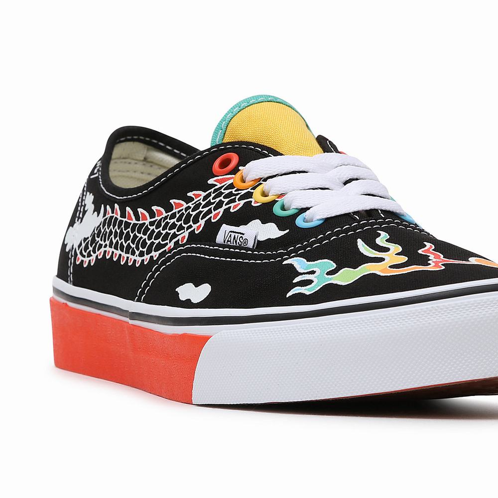 Men's Vans OTW Gallery Authentic Sneakers Black / Multicolor | USA61072