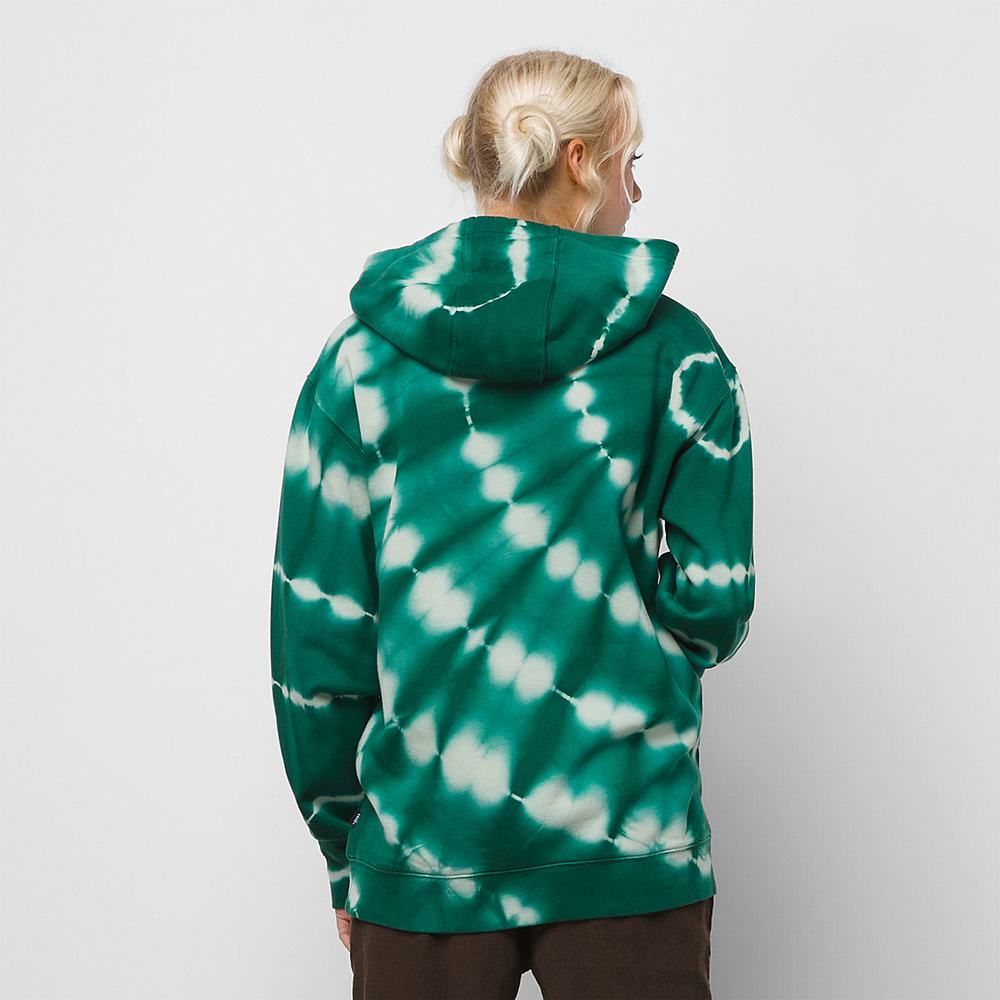 Men's Vans OTW Graphic Tie Dye Hoodie Green | USA07463