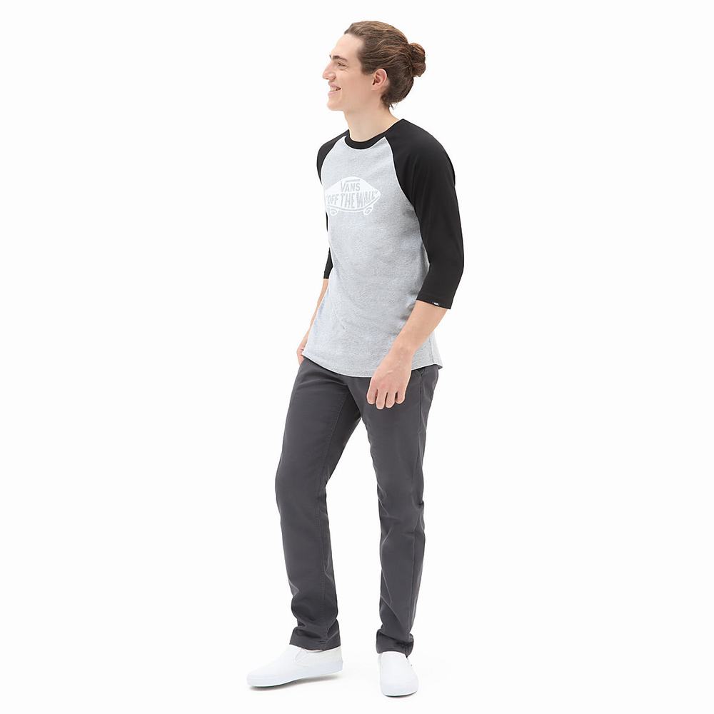 Men's Vans OTW Raglan T Shirts Grey | USA25913