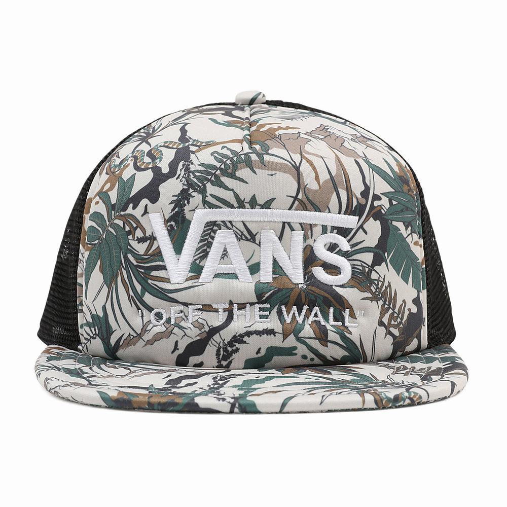 Men\'s Vans OTW Trucker Hats Green | USA94031