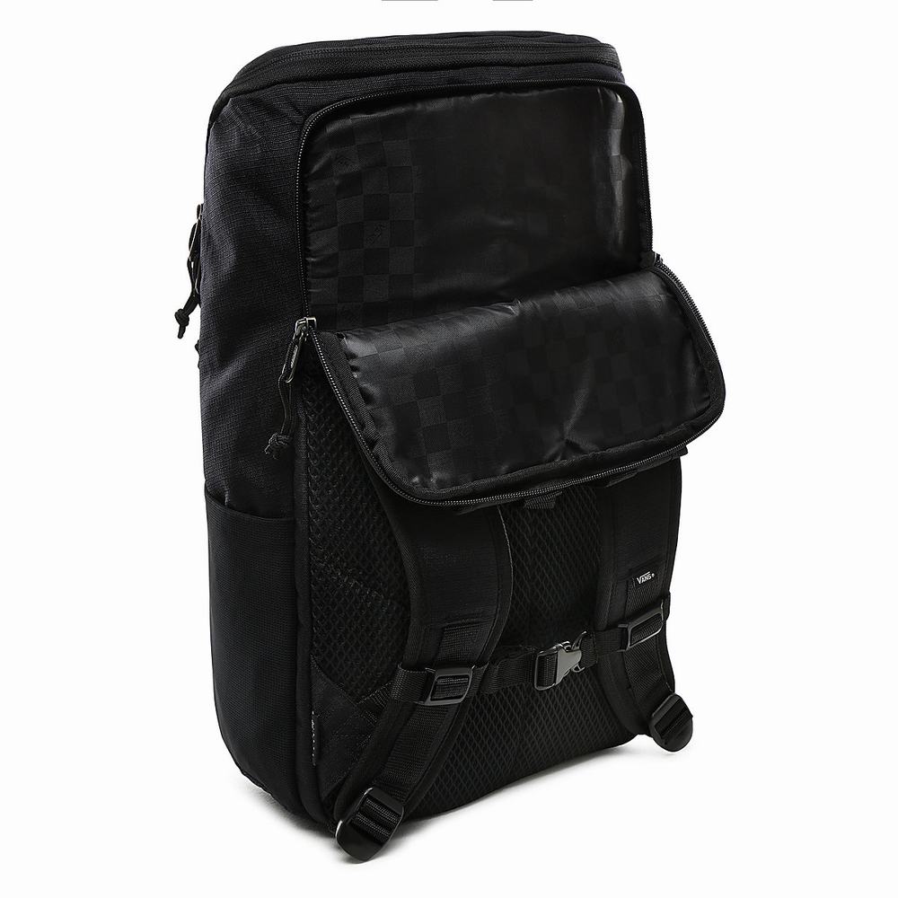 Men's Vans Obstacle Skatepack Backpacks Black | USA04372