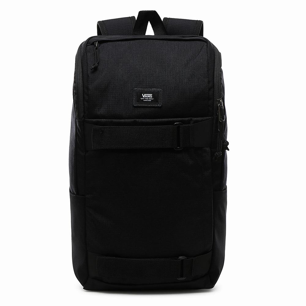 Men\'s Vans Obstacle Skatepack Backpacks Black | USA04372