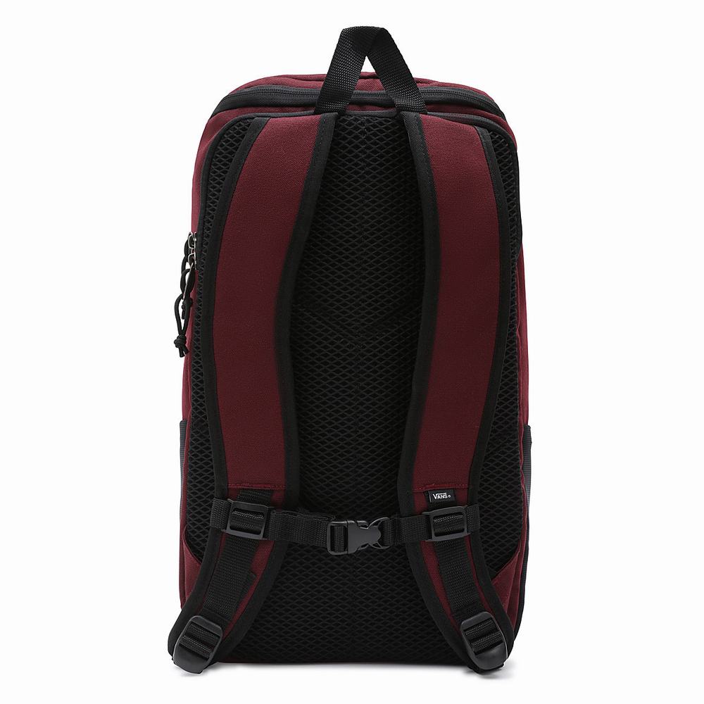 Men's Vans Obstacle Skatepack Backpacks Red | USA50742