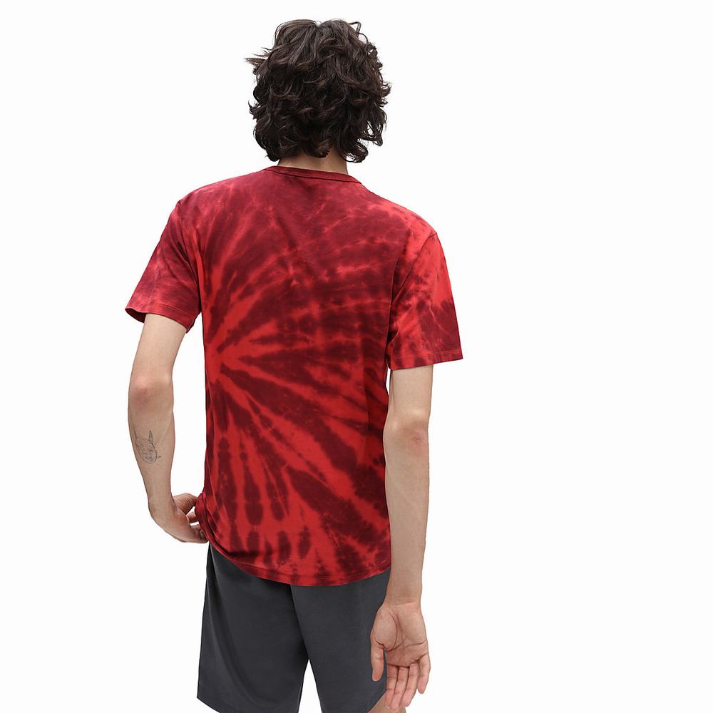 Men's Vans Off The Wall Classic Burst T Shirts Red | USA74239