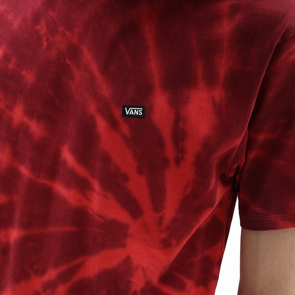 Men's Vans Off The Wall Classic Burst T Shirts Red | USA74239