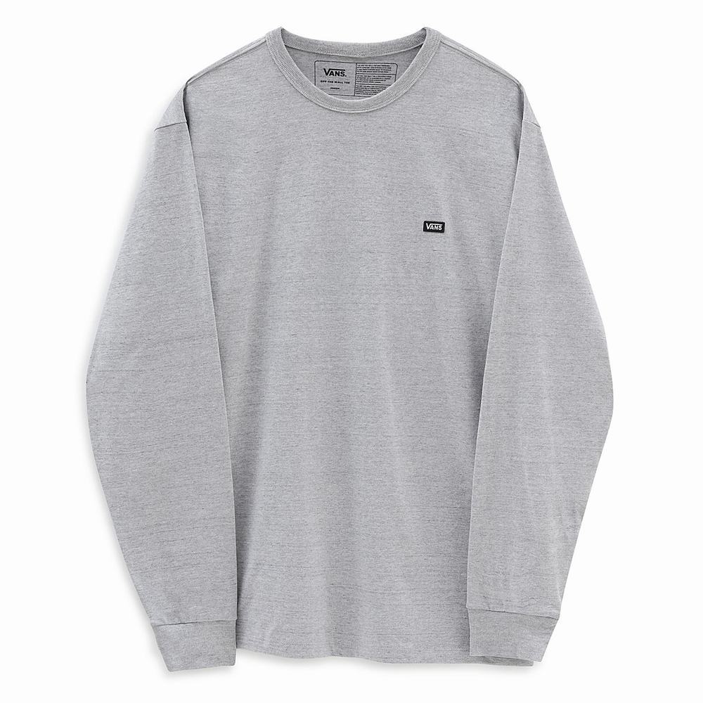 Men's Vans Off The Wall Classic Long Sleeve T Shirts Grey | USA12396