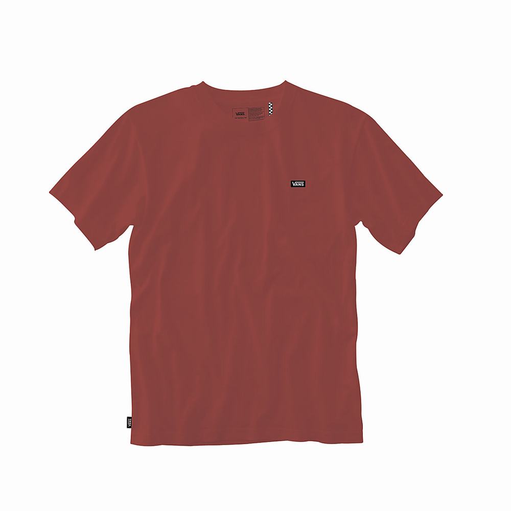 Men's Vans Off The Wall Classic T Shirts Red | USA01689