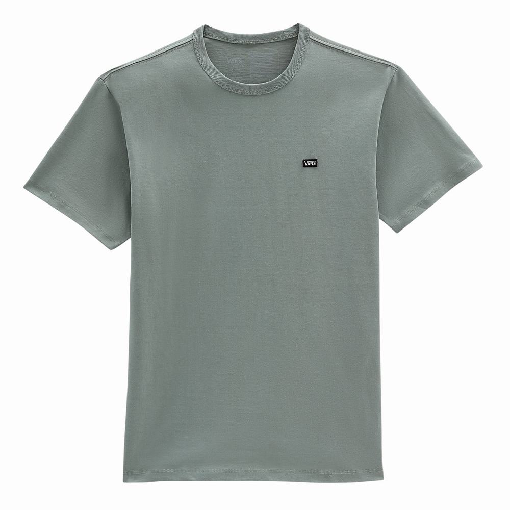 Men's Vans Off The Wall Classic T Shirts Green | USA23918