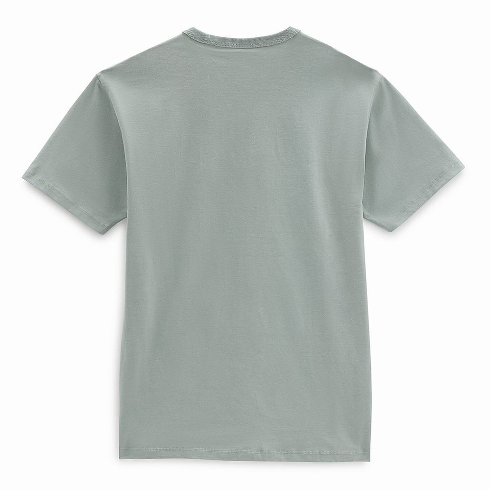 Men's Vans Off The Wall Classic T Shirts Green | USA23918