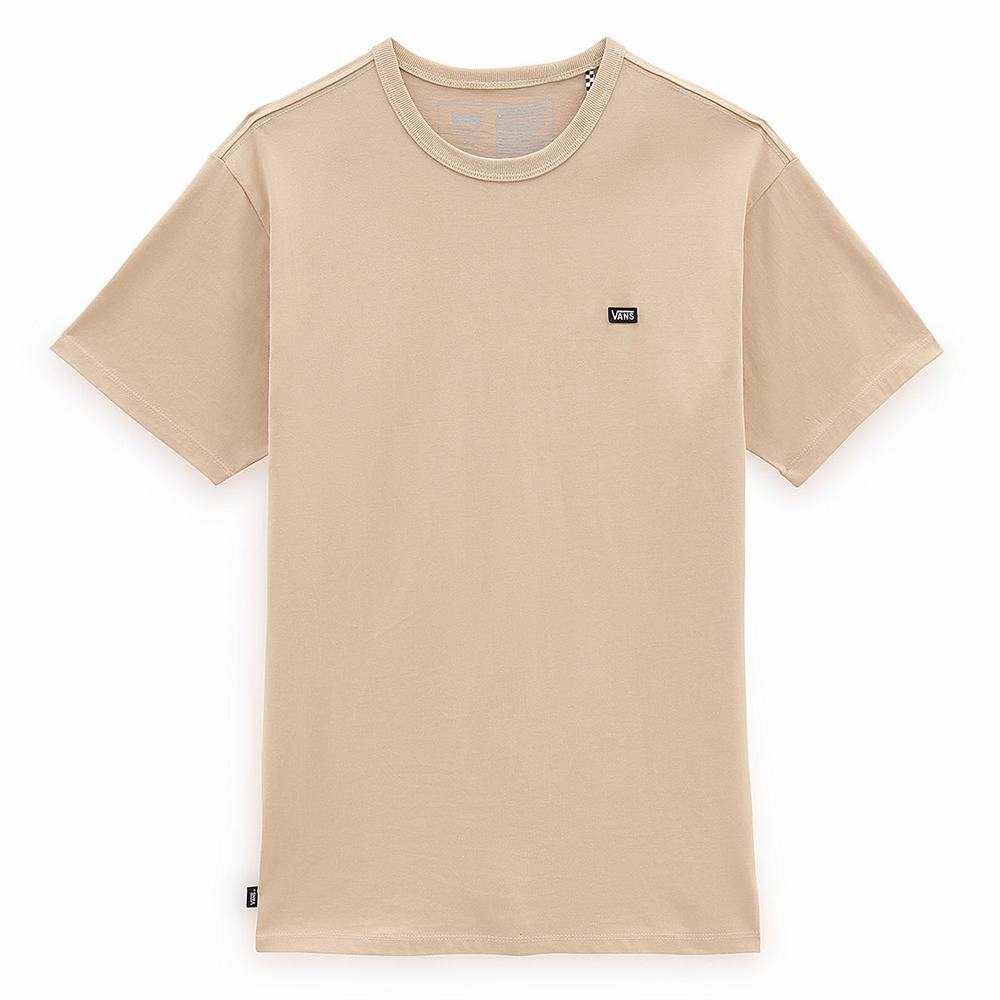 Men's Vans Off The Wall Classic T Shirts Beige | USA35024