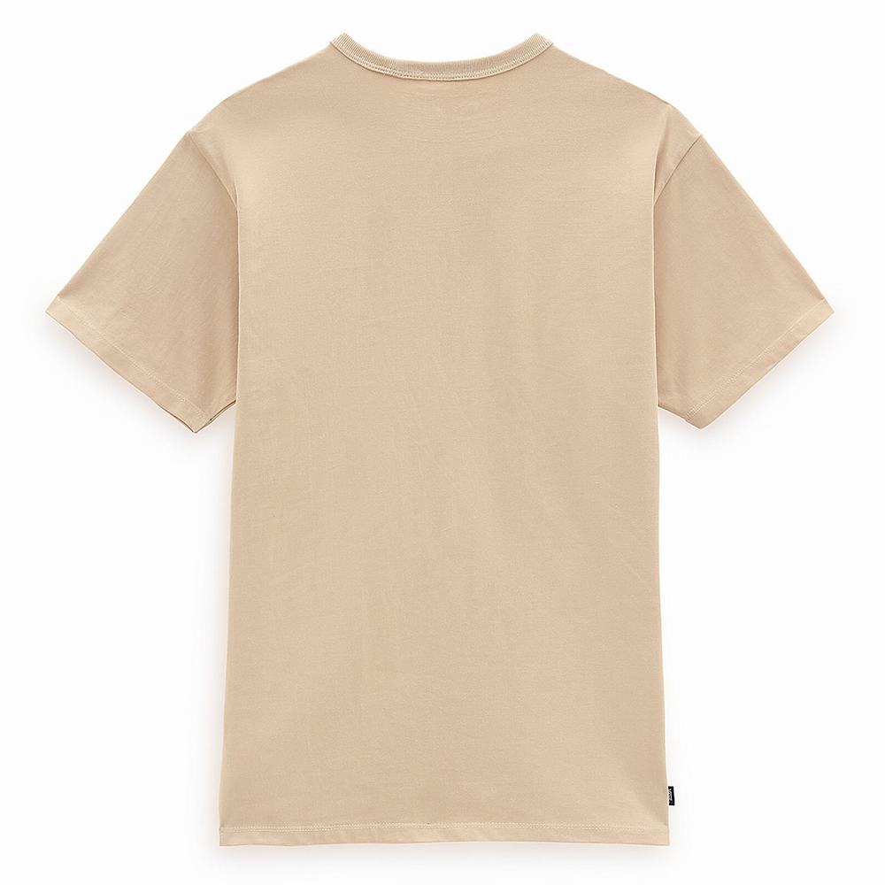 Men's Vans Off The Wall Classic T Shirts Beige | USA35024