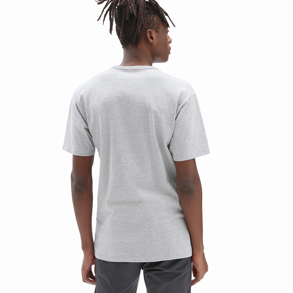 Men's Vans Off The Wall Classic T Shirts Grey | USA97815