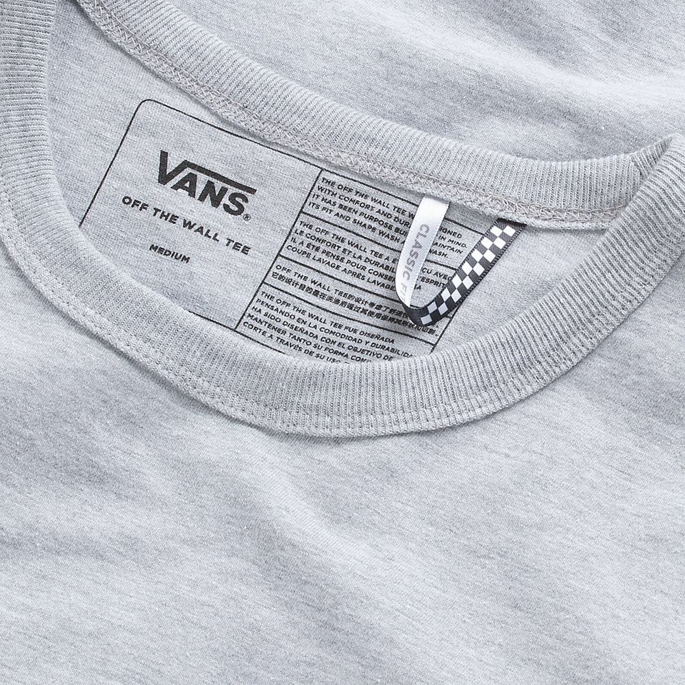 Men's Vans Off The Wall Classic T Shirts Grey | USA97815