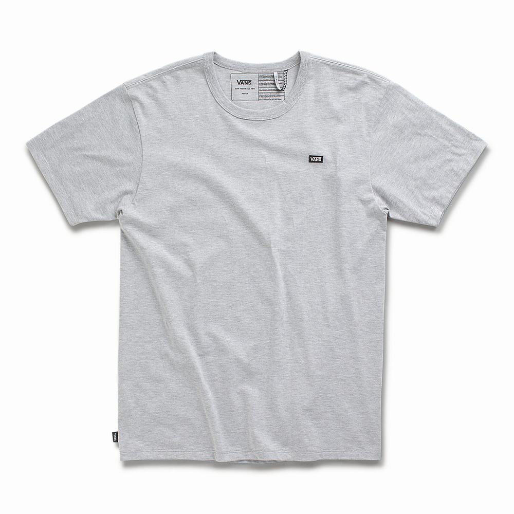 Men's Vans Off The Wall Classic T Shirts Grey | USA97815