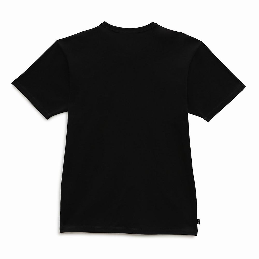 Men's Vans Off The Wall Graphic Pocket T Shirts Black | USA47180