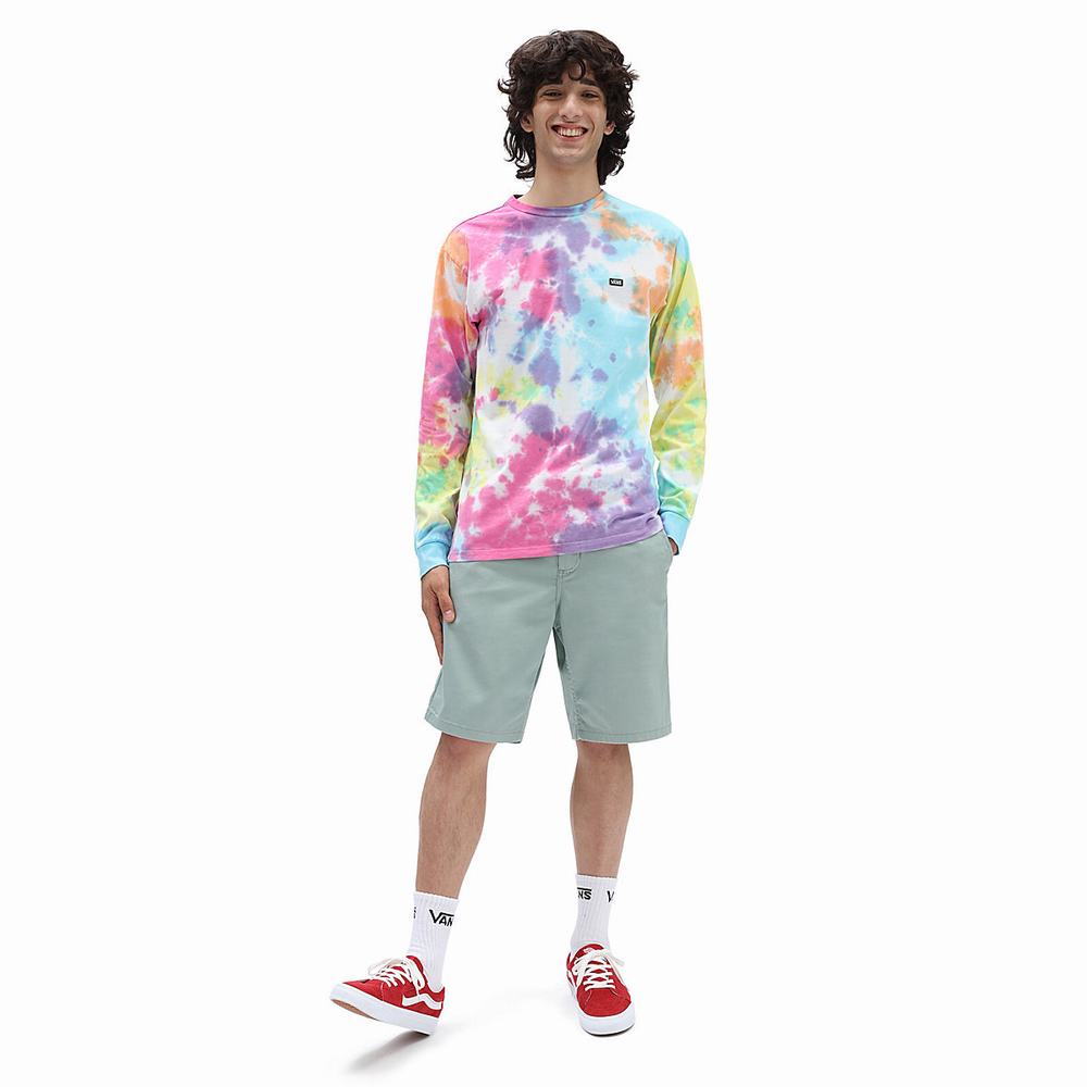 Men's Vans Off The Wall Skate Classics Tie Dye T Shirts Multicolor | USA54921