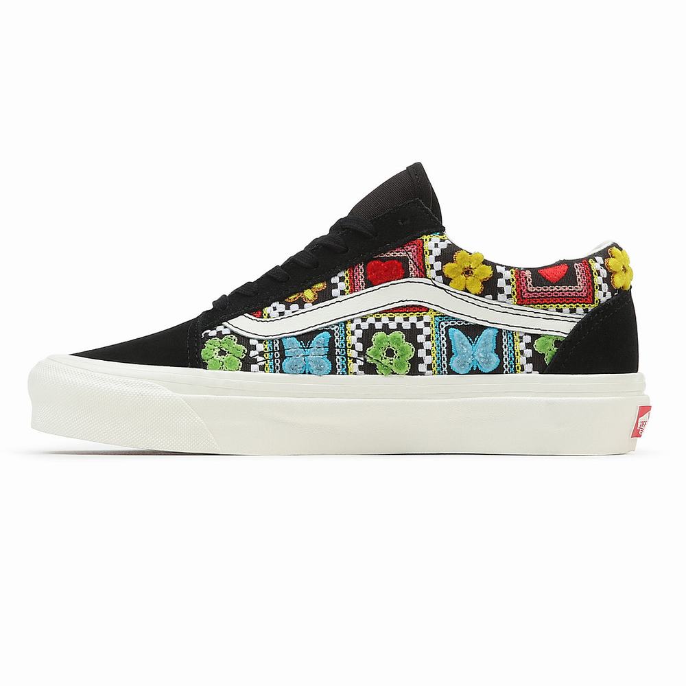 Men's Vans Old Skool 36 DX Sneakers Black / Multicolor | USA07619