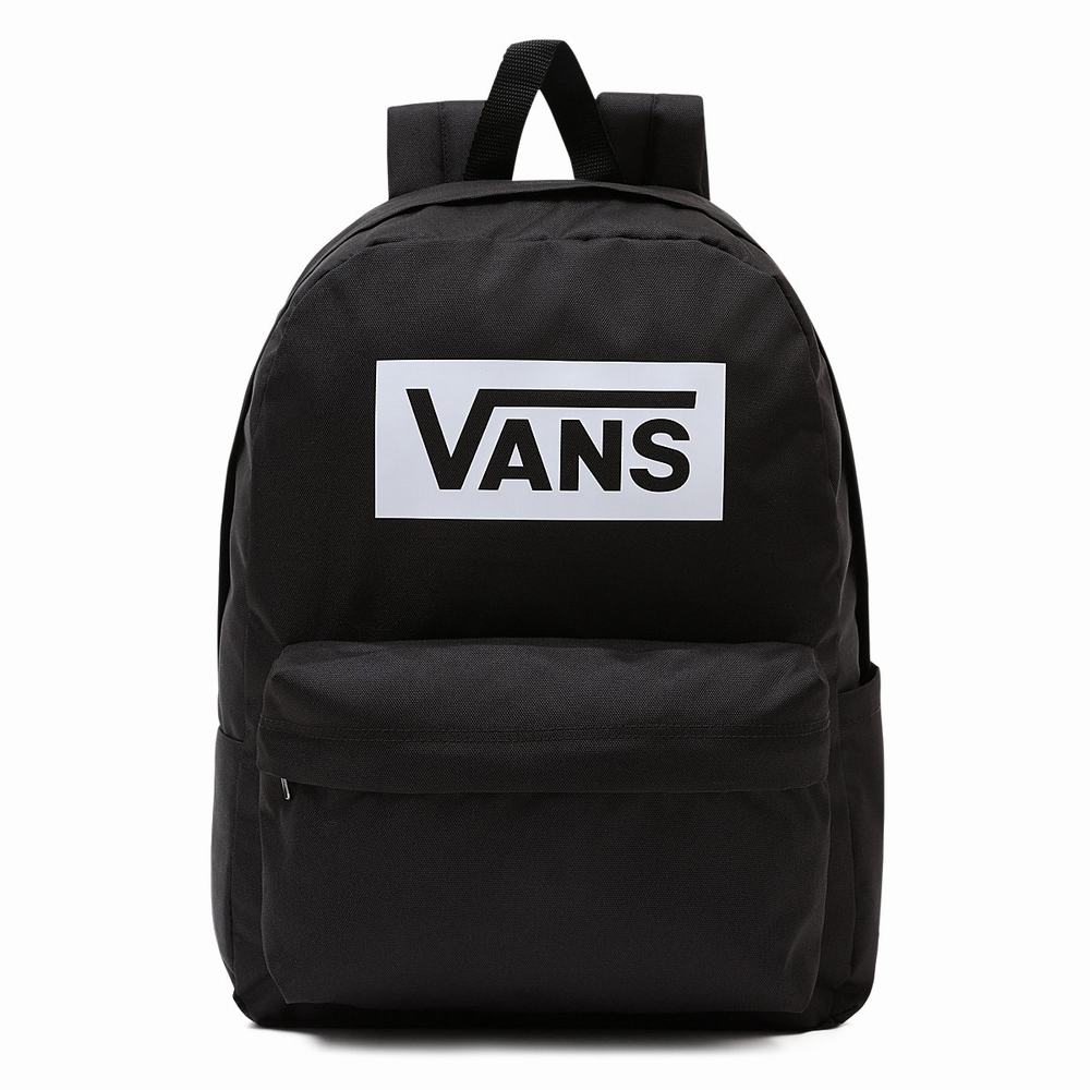 Men\'s Vans Old Skool Boxed Backpacks Black | USA78423