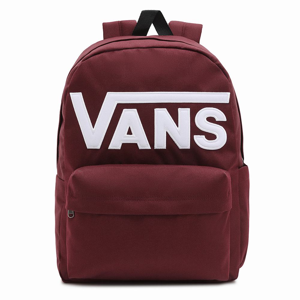 Men\'s Vans Old Skool Drop V Backpacks Red | USA03498