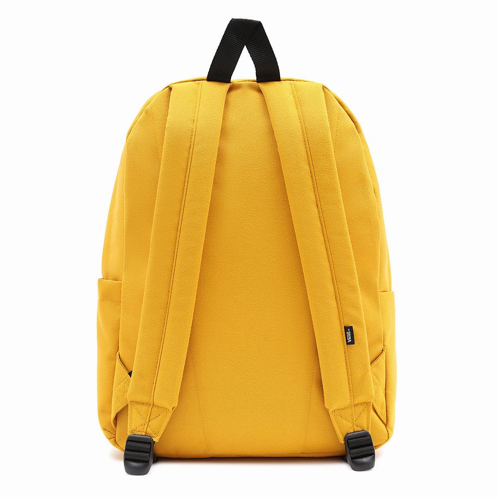 Men's Vans Old Skool Drop V Backpacks Yellow / Orange | USA30679