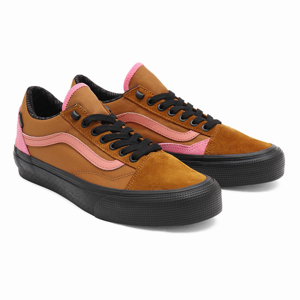 Men\'s Vans Old Skool Gore-Tex Sneakers Brown | USA75680