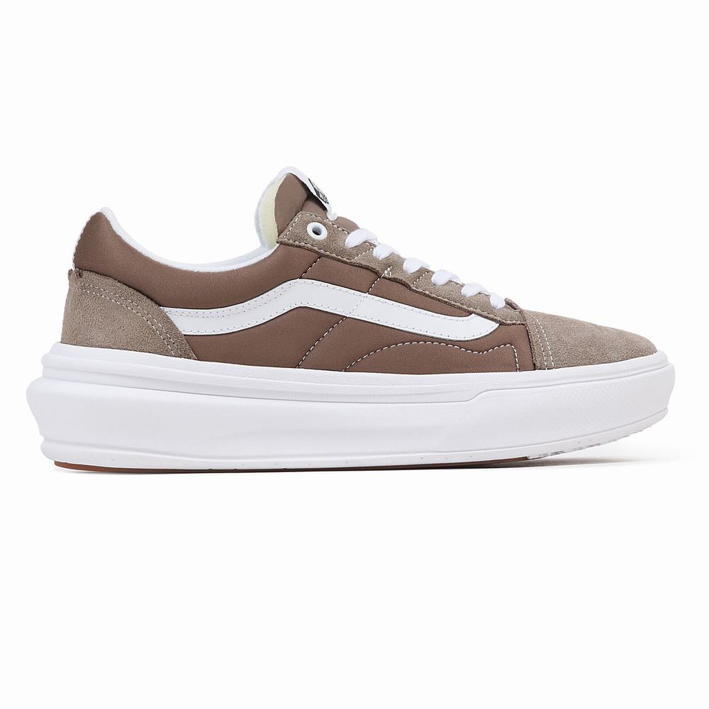 Men's Vans Old Skool Overt CC Sneakers Brown | USA67951