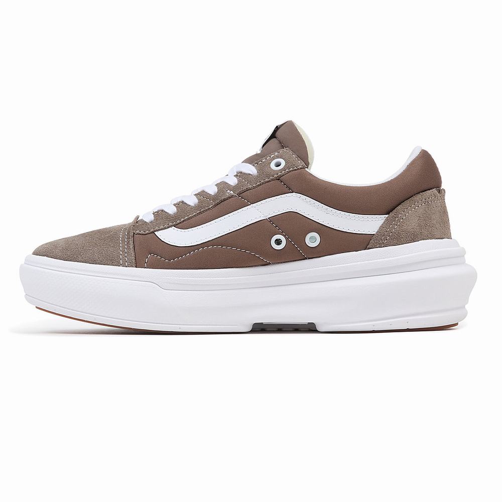 Men's Vans Old Skool Overt CC Sneakers Brown | USA67951