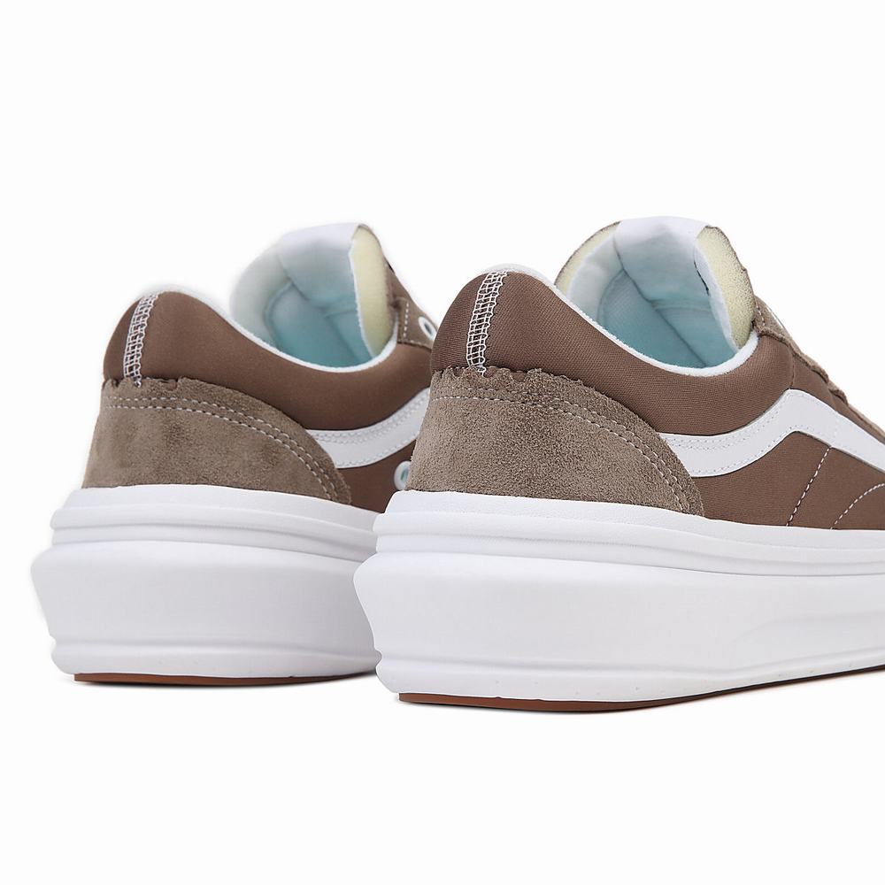 Men's Vans Old Skool Overt CC Sneakers Brown | USA67951