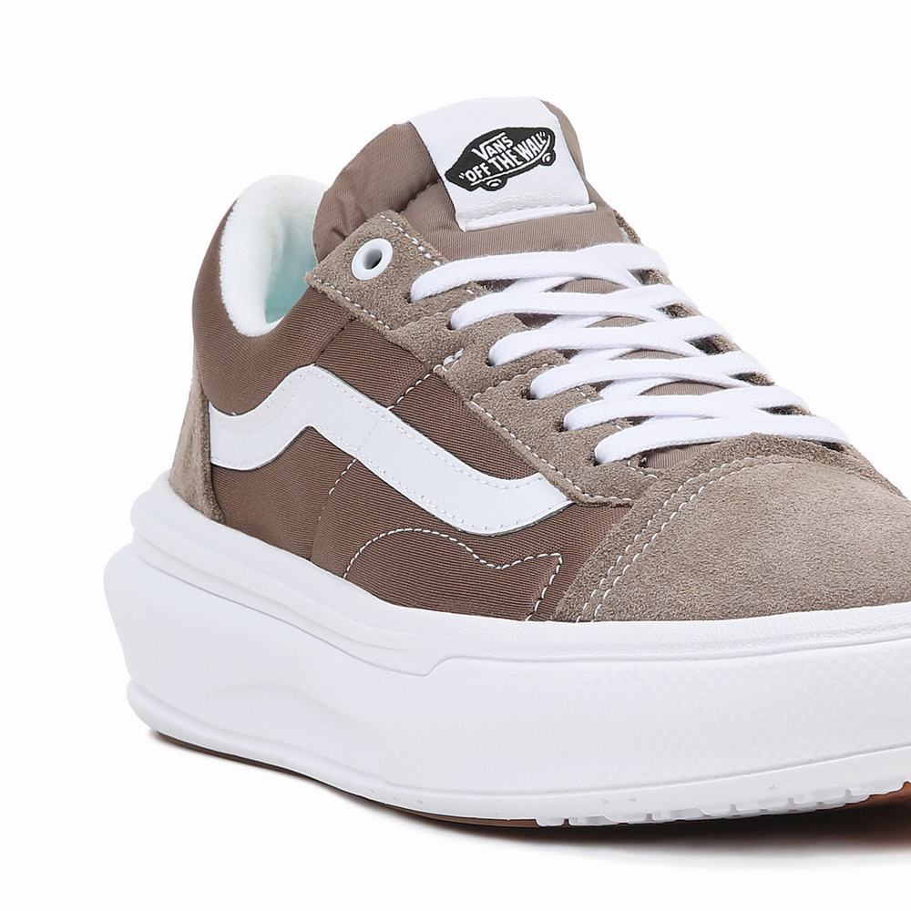 Men's Vans Old Skool Overt CC Sneakers Brown | USA67951