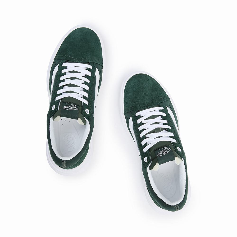 Men's Vans Old Skool Overt CC Sneakers Green | USA91835