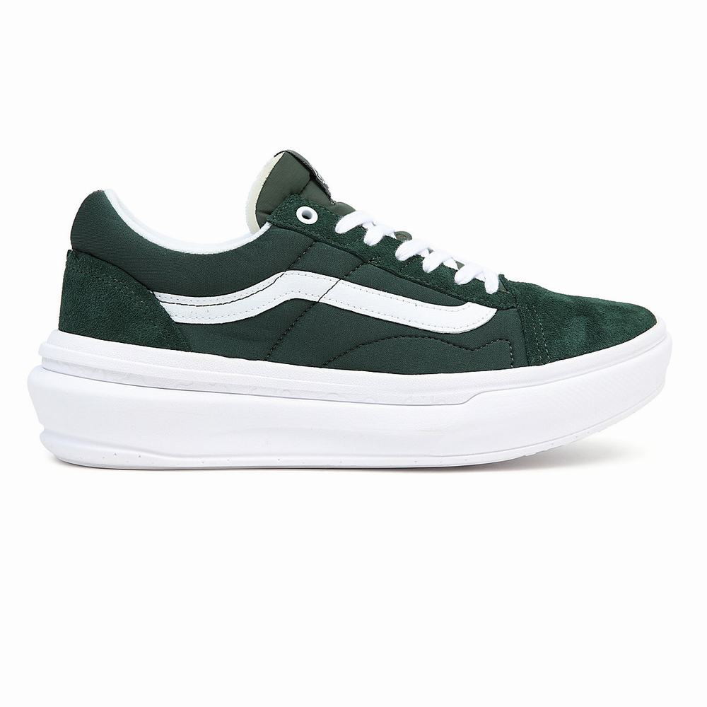 Men's Vans Old Skool Overt CC Sneakers Green | USA91835