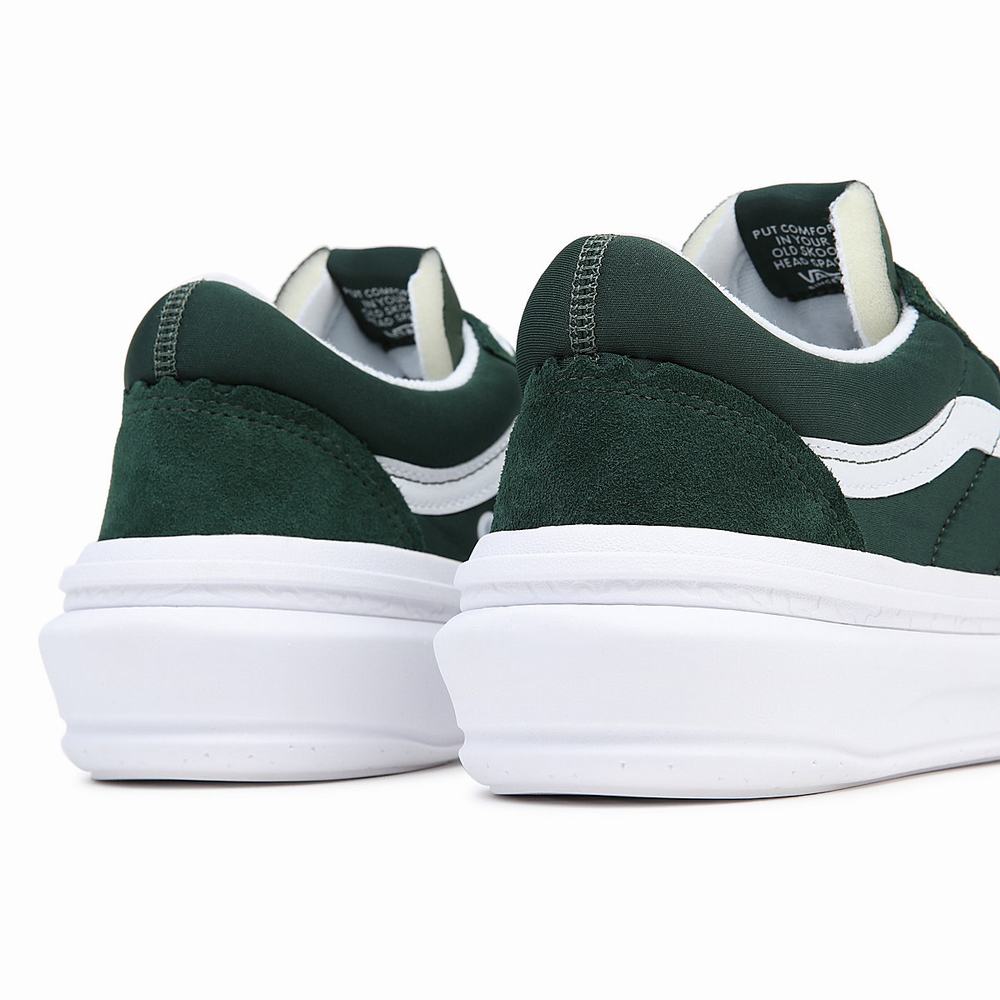 Men's Vans Old Skool Overt CC Sneakers Green | USA91835