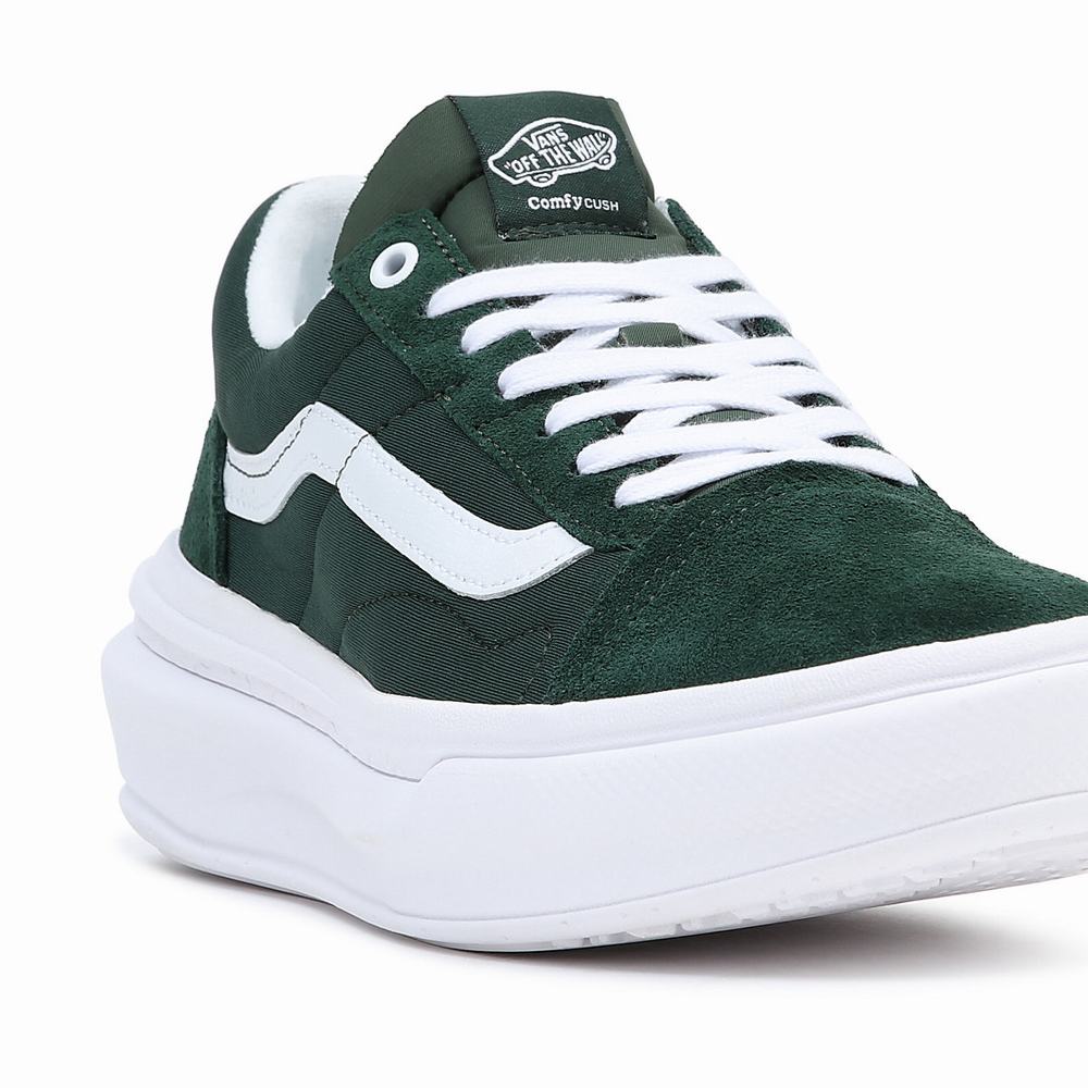 Men's Vans Old Skool Overt CC Sneakers Green | USA91835