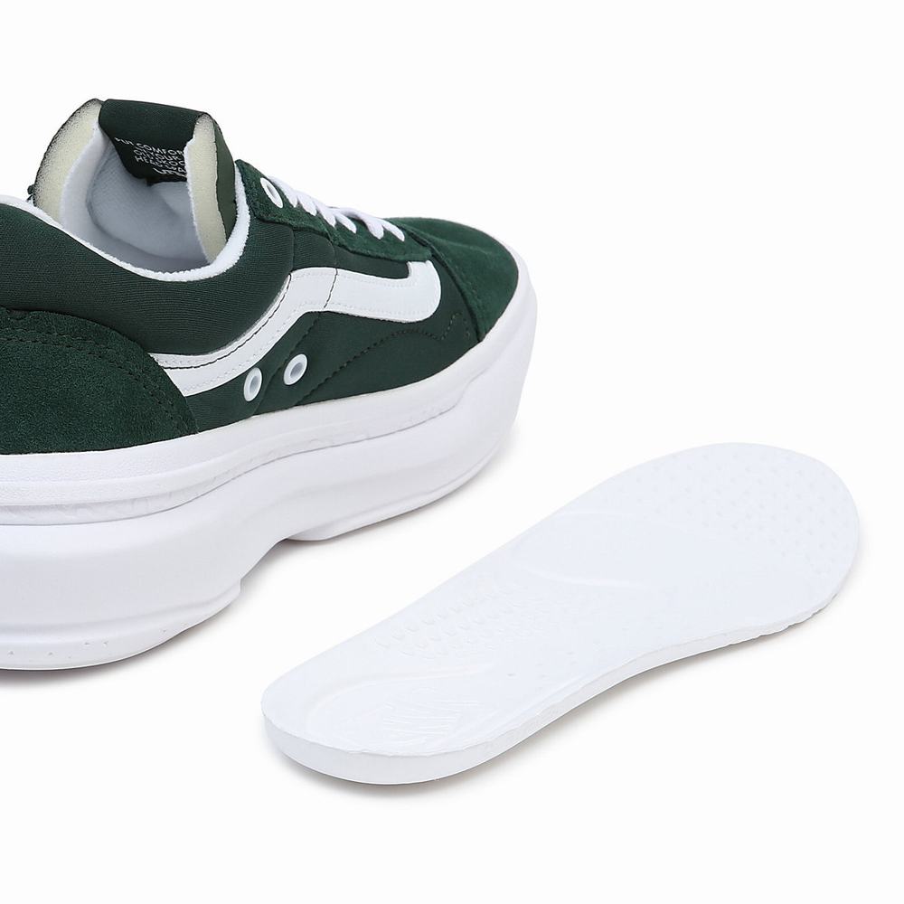 Men's Vans Old Skool Overt CC Sneakers Green | USA91835