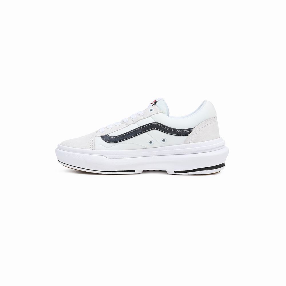 Men's Vans Old Skool Overt CC Sneakers White | USA17280