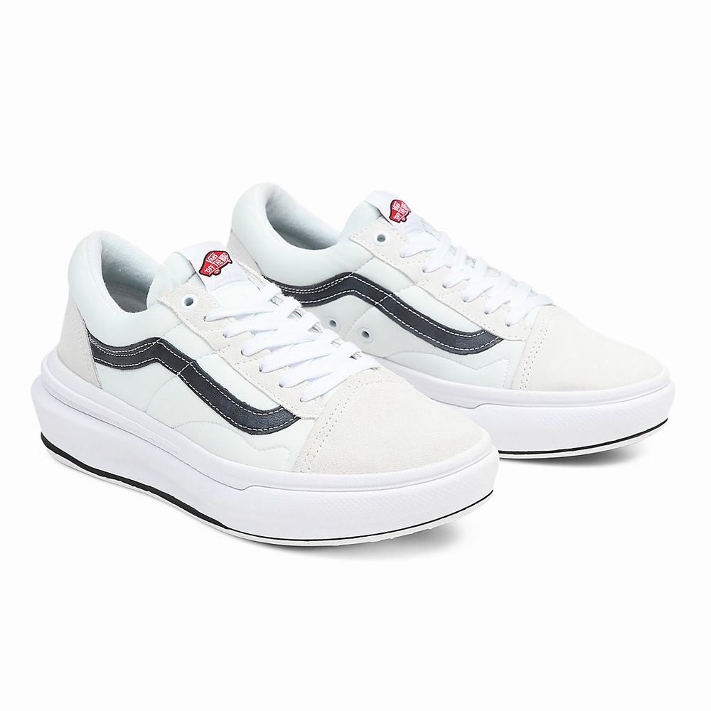 Men\'s Vans Old Skool Overt CC Sneakers White | USA17280