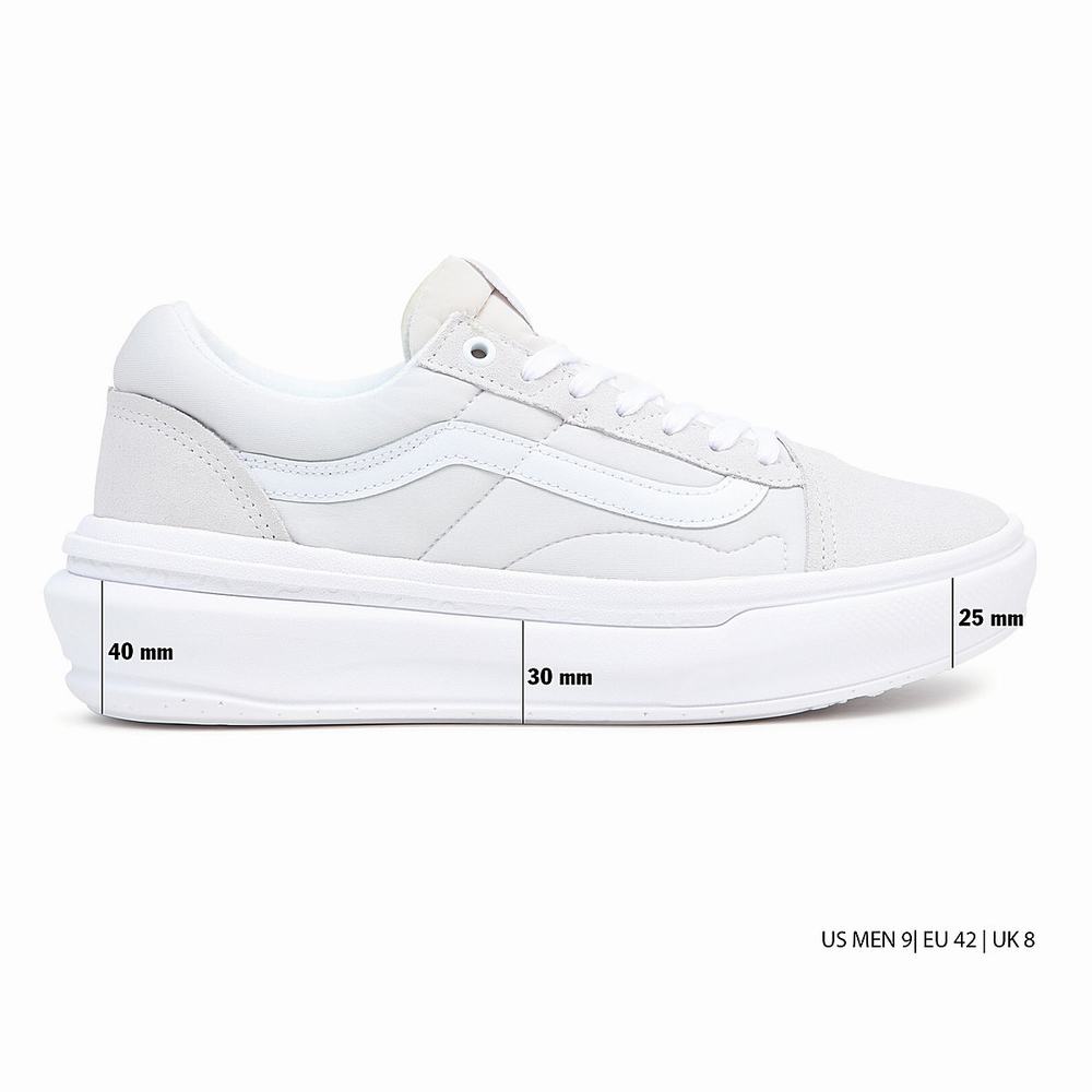 Men's Vans Old Skool Overt CC Sneakers White | USA57601