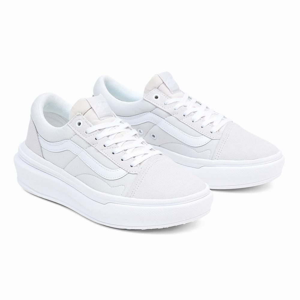 Men\'s Vans Old Skool Overt CC Sneakers White | USA57601