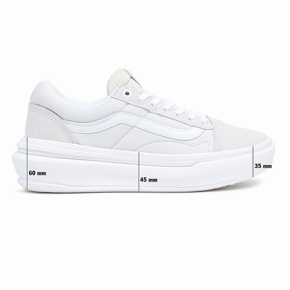 Men's Vans Old Skool Overt Plus CC Sneakers White | USA38245