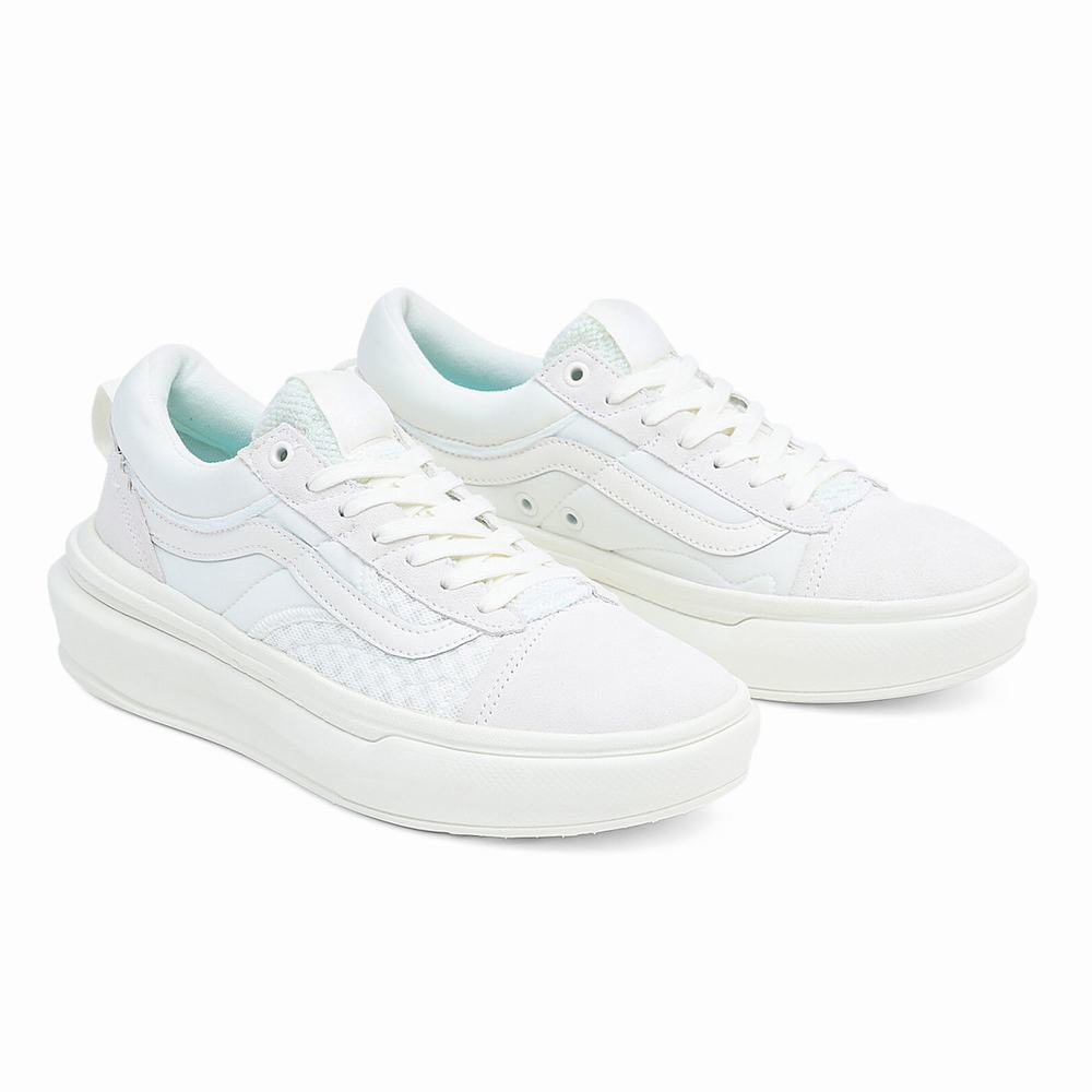 Men\'s Vans Old Skool Overt Plus CC Sneakers White | USA38245