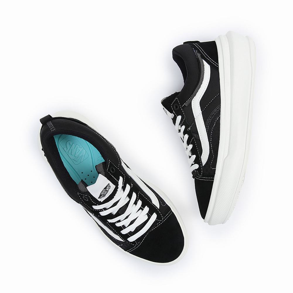 Men's Vans Old Skool Overt Plus CC Sneakers Black | USA92186