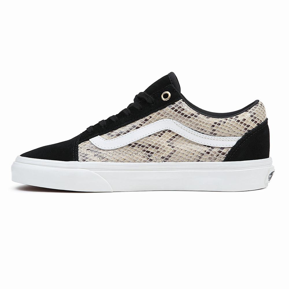 Men's Vans Old Skool Sneakers Black / Beige | USA25930