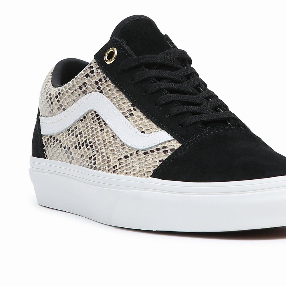 Men's Vans Old Skool Sneakers Black / Beige | USA25930