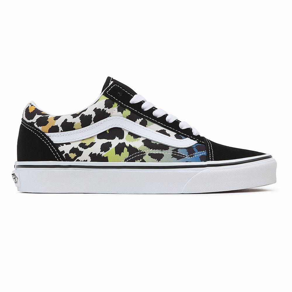 Men's Vans Old Skool Sneakers Black / Multicolor | USA93452